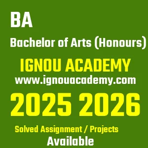 IGNOU BA असाइनमेंट 2026