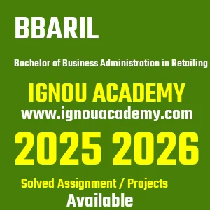 IGNOU BBARIL असाइनमेंट 2026