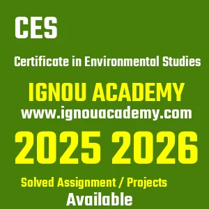 IGNOU ces असाइनमेंट 2026