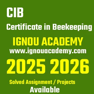 IGNOU CIB असाइनमेंट 2026