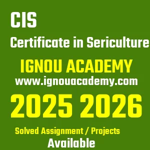 IGNOU CIS असाइनमेंट 2026