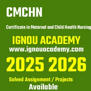 IGNOU CMCHN असाइनमेंट 2026
