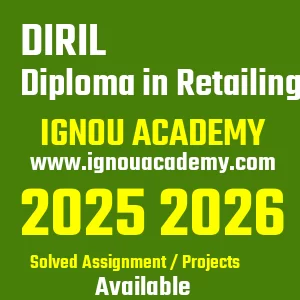 IGNOU DIRIL असाइनमेंट 2026