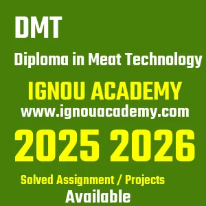 IGNOU DMT असाइनमेंट 2026