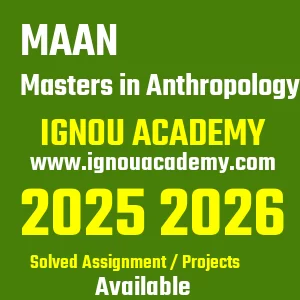 IGNOU MAAN असाइनमेंट 2026