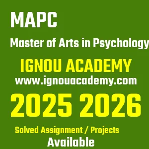 IGNOU MAPC असाइनमेंट 2026