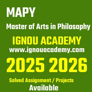 IGNOU MAPY असाइनमेंट 2026