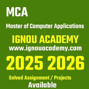 IGNOU MCA असाइनमेंट 2026
