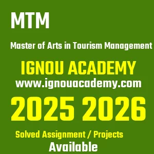 IGNOU MTM असाइनमेंट 2026