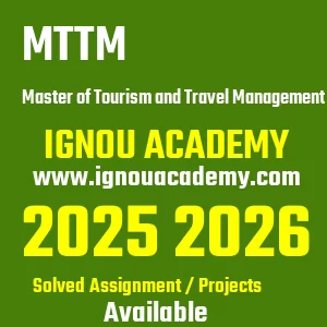 IGNOU MTTM असाइनमेंट 2026