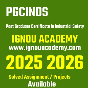 IGNOU PGCINDS असाइनमेंट 2026