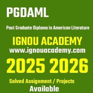 IGNOU PGDAML असाइनमेंट 2026