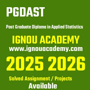 IGNOU PGDAST असाइनमेंट 2026