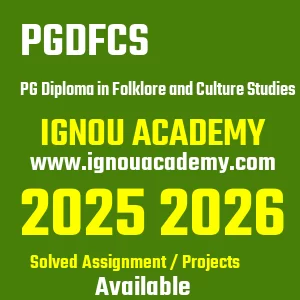 IGNOU PGDFCS असाइनमेंट 2026