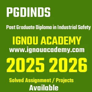 IGNOU PGDINDS असाइनमेंट 2026