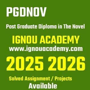 IGNOU PGDNOV असाइनमेंट 2026