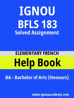 BFLS 183 Solved Assignment