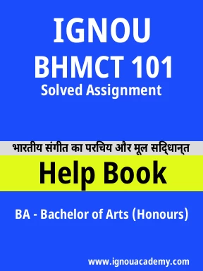 BHMCT 101 Solved Assignment