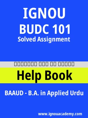 BUDC 101 Solved Assignment
