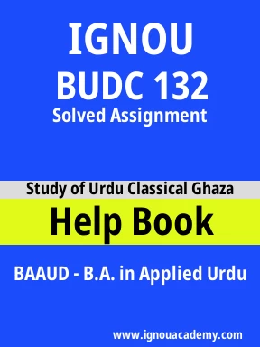 BUDC 132 Solved Assignment