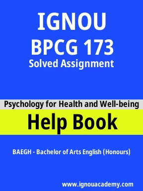 BPCG 173 Solved Assignment