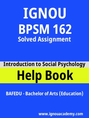 BPSM 162 Solved Assignment