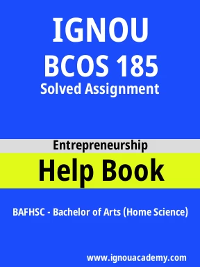 BCOS 185 Solved Assignment