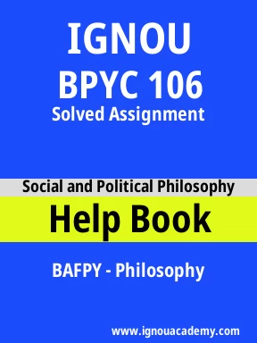 BPYC 106 Solved Assignment