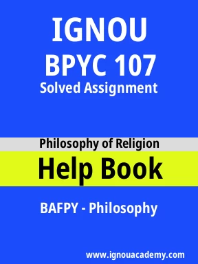 BPYC 107 Solved Assignment
