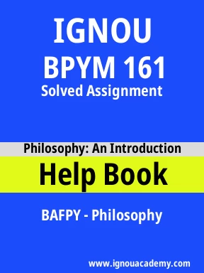 BPYM 161 Solved Assignment