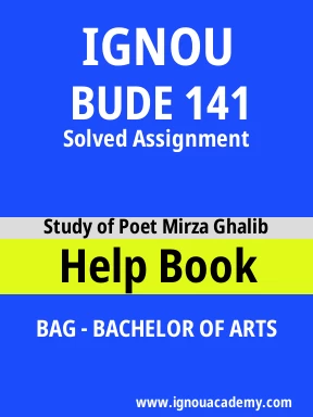 BUDE 141 Solved Assignment