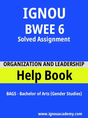 BWEE 6 Solved Assignment