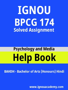 BPCG 174 Solved Assignment
