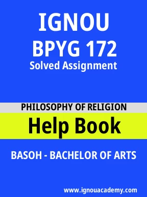 BPYG 172 Solved Assignment