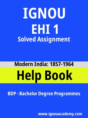 EHI 1 Solved Assignment