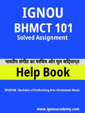 BHMCT 101 Solved Assignment
