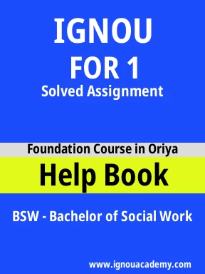 FOR 1 Solved Assignment