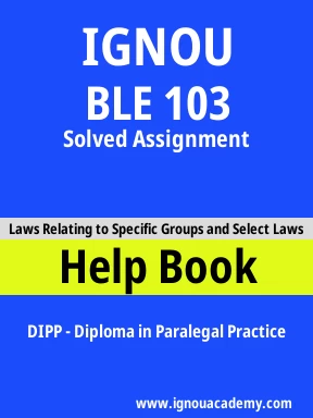 BLE 103 Solved Assignment