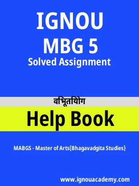 MBG 5 Solved Assignment