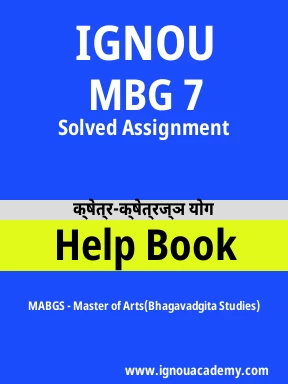 MBG 7 Solved Assignment