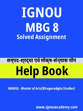 MBG 8 Solved Assignment