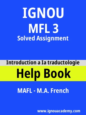 MFL 3 Solved Assignment