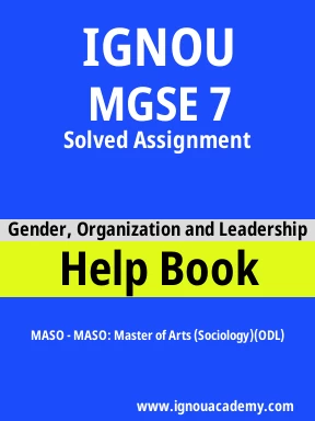 MGSE 7 Solved Assignment