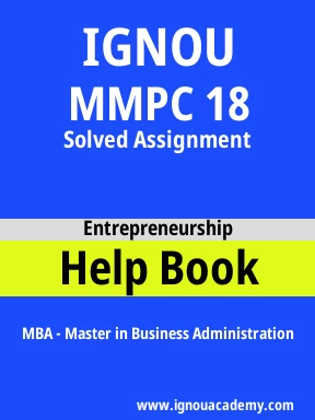 MMPC 18 Solved Assignment