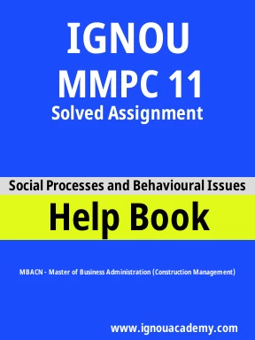 MMPC 11 Solved Assignment