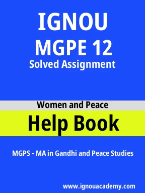 MGPE 12 Solved Assignment