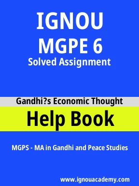 MGPE 6 Solved Assignment