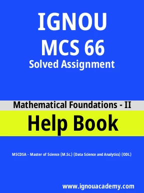 MCS 66 Solved Assignment