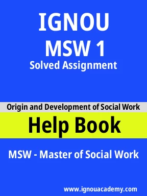 MSW 1 Solved Assignment