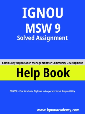 MSW 9 Solved Assignment